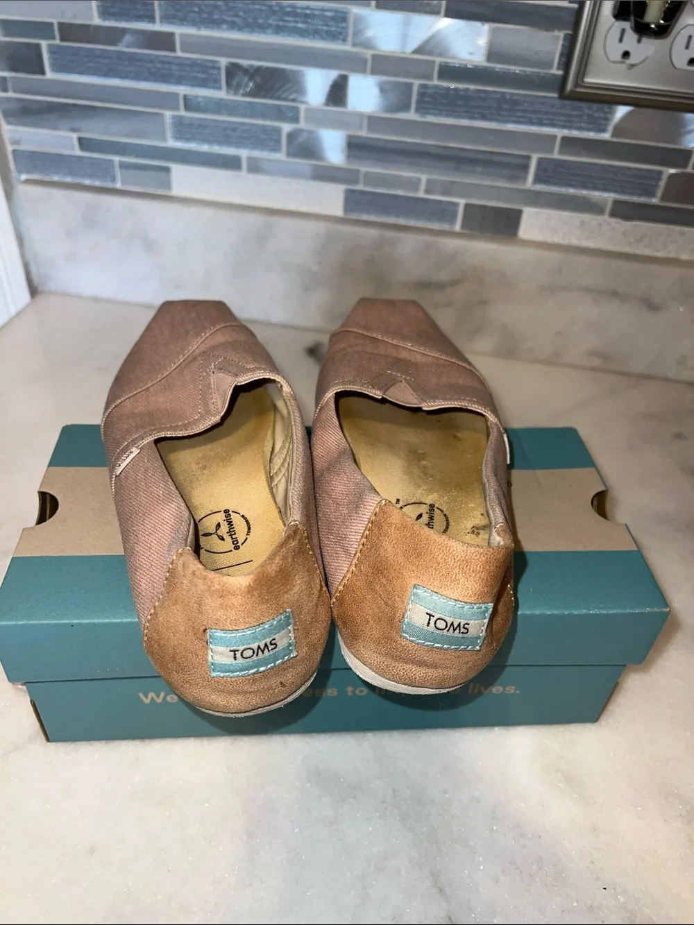 Toms Alpargata Slip-On Loafers in Dusty Pink